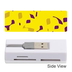 Yellow And Purple Pattern Memory Card Reader (stick) 