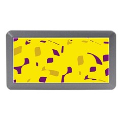 Yellow And Purple Pattern Memory Card Reader (mini)