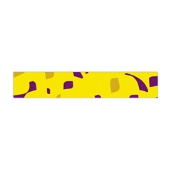 Yellow And Purple Pattern Flano Scarf (mini) by Valentinaart