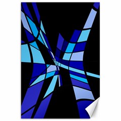 Blue Abstart Design Canvas 20  X 30   by Valentinaart