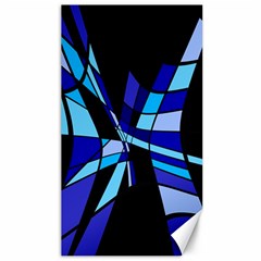 Blue Abstart Design Canvas 40  X 72  