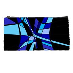 Blue Abstart Design Pencil Cases