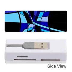 Blue Abstart Design Memory Card Reader (stick) 