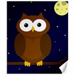 Cute owl Canvas 8  x 10  8.15 x9.66  Canvas - 1