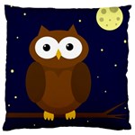 Cute owl Large Flano Cushion Case (One Side) Front