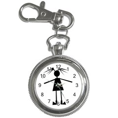 Teenage Girl Key Chain Watches by Valentinaart