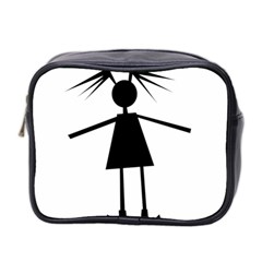 Teenage Girl Mini Toiletries Bag 2-side by Valentinaart