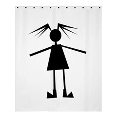 Teenage Girl Shower Curtain 60  X 72  (medium)  by Valentinaart