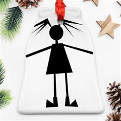 Teenage Girl Ornament (bell)  by Valentinaart