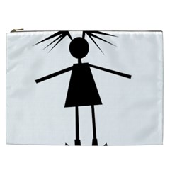 Teenage Girl Cosmetic Bag (xxl)  by Valentinaart