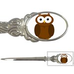 Cute transparent brown owl Letter Openers Front