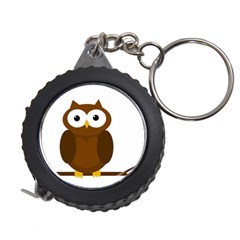 Cute Transparent Brown Owl Measuring Tapes by Valentinaart