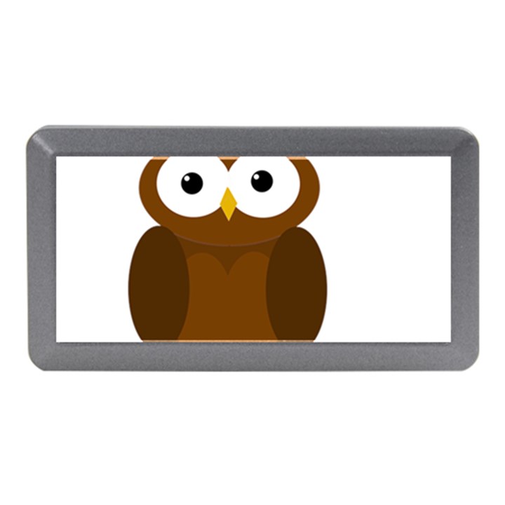 Cute transparent brown owl Memory Card Reader (Mini)