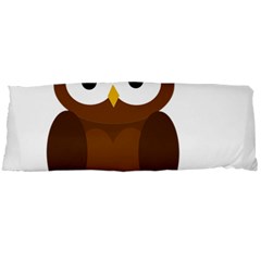 Cute Transparent Brown Owl Body Pillow Case Dakimakura (two Sides)