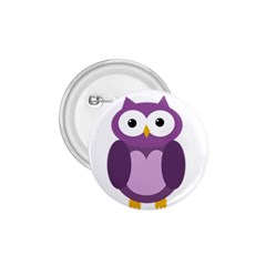 Purple Transparetn Owl 1 75  Buttons by Valentinaart