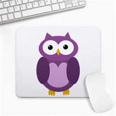 Purple Transparetn Owl Large Mousepads by Valentinaart