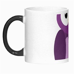 Purple Transparetn Owl Morph Mugs by Valentinaart