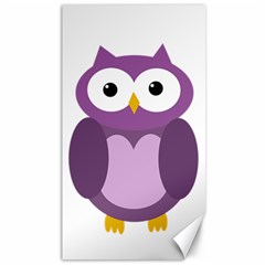 Purple Transparetn Owl Canvas 40  X 72  