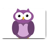 Purple transparetn owl Large Doormat  30 x20  Door Mat