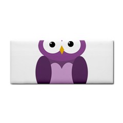 Purple Transparetn Owl Hand Towel