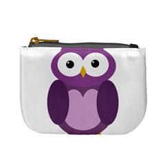 Purple Transparetn Owl Mini Coin Purses by Valentinaart