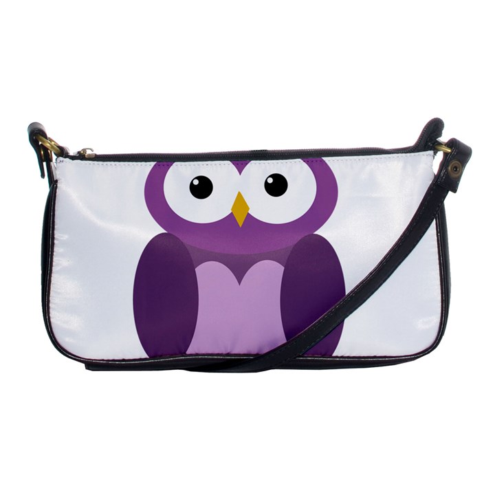 Purple transparetn owl Shoulder Clutch Bags