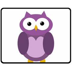 Purple Transparetn Owl Fleece Blanket (medium) 