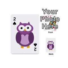 Purple Transparetn Owl Playing Cards 54 (mini) 