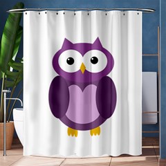 Purple Transparetn Owl Shower Curtain 60  X 72  (medium) 