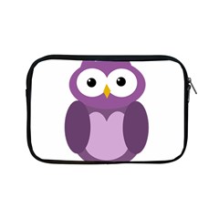 Purple Transparetn Owl Apple Ipad Mini Zipper Cases by Valentinaart