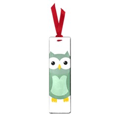 Green Cute Transparent Owl Small Book Marks by Valentinaart