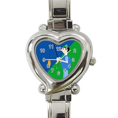 Fisherman Heart Italian Charm Watch by Valentinaart