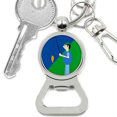 Fisherman Bottle Opener Key Chains by Valentinaart