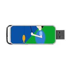 Fisherman Portable Usb Flash (two Sides) by Valentinaart