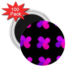 Purple Flowers 2 25  Magnets (100 Pack)  by Valentinaart