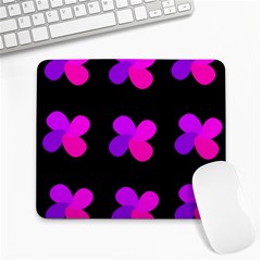 Purple Flowers Large Mousepads by Valentinaart