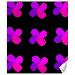 Purple Flowers Canvas 8  X 10  by Valentinaart