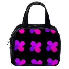 Purple Flowers Classic Handbags (one Side) by Valentinaart