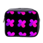 Purple flowers Mini Toiletries Bag 2-Side Front