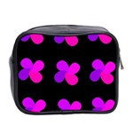 Purple flowers Mini Toiletries Bag 2-Side Back