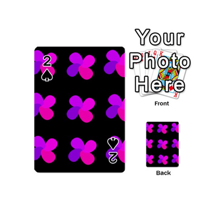 Purple flowers Playing Cards 54 (Mini) 