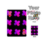 Purple flowers Playing Cards 54 (Mini)  Front - Heart10