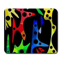 Colorful abstract pattern Large Mousepads