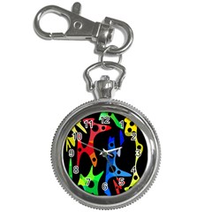 Colorful abstract pattern Key Chain Watches