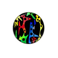 Colorful Abstract Pattern Hat Clip Ball Marker by Valentinaart