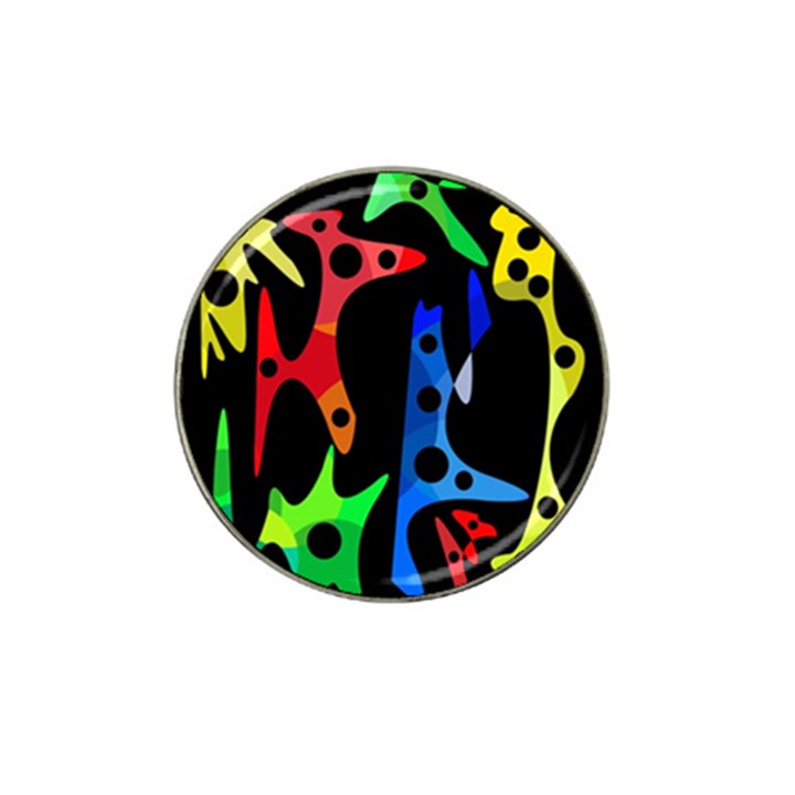 Colorful abstract pattern Hat Clip Ball Marker