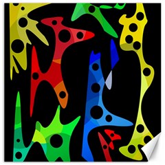 Colorful Abstract Pattern Canvas 20  X 20   by Valentinaart