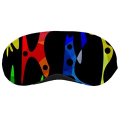 Colorful Abstract Pattern Sleeping Masks by Valentinaart