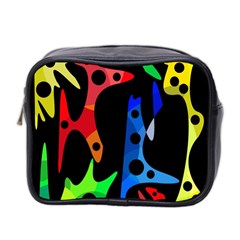 Colorful abstract pattern Mini Toiletries Bag 2-Side