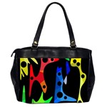 Colorful abstract pattern Office Handbags (2 Sides)  Back